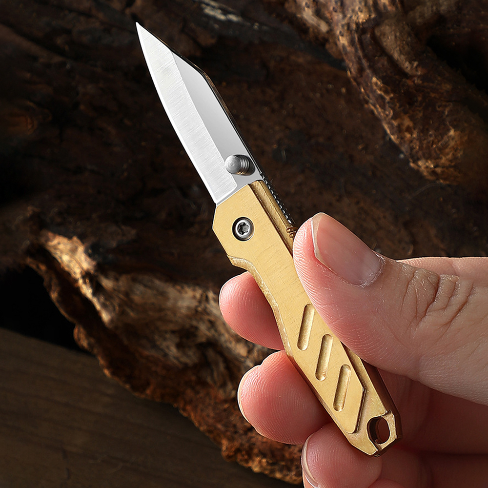 Brass Mini Folding Utility Kni - Letter Opener Brass บทวิจารณ์และราคา