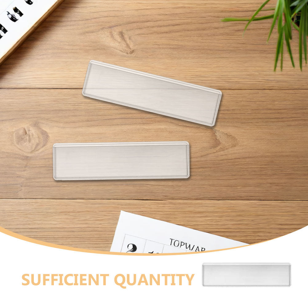 100Pcs Clear Self-Adhesive Lab - Index Card Holder บทวิจารณ์และราคา