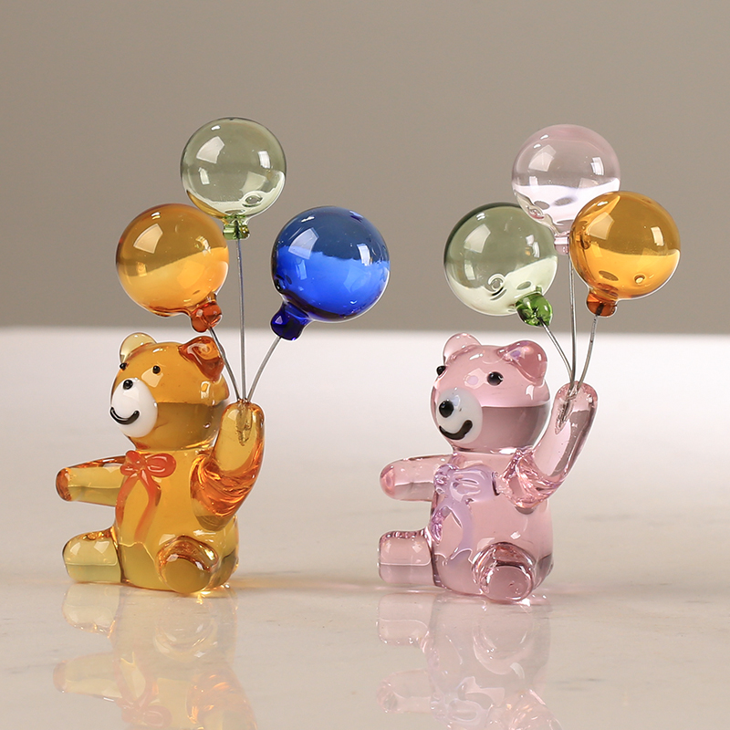 Crystal Bear Figurine with Thr - Paper Weight Crystal บทวิจารณ์และราคา