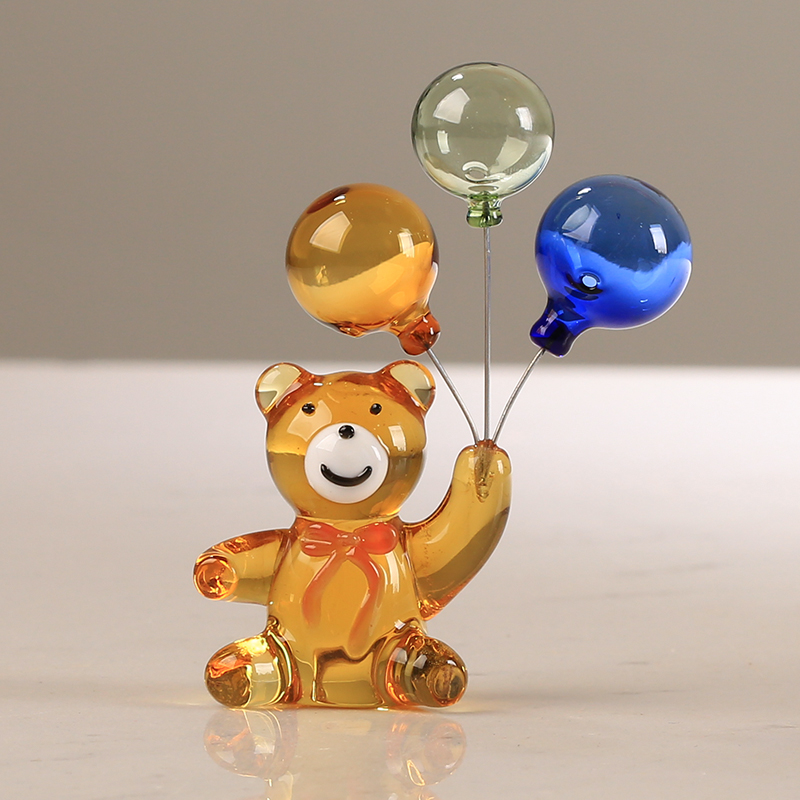 Crystal Bear Figurine with Thr - Paper Weight Crystal บทวิจารณ์และราคา
