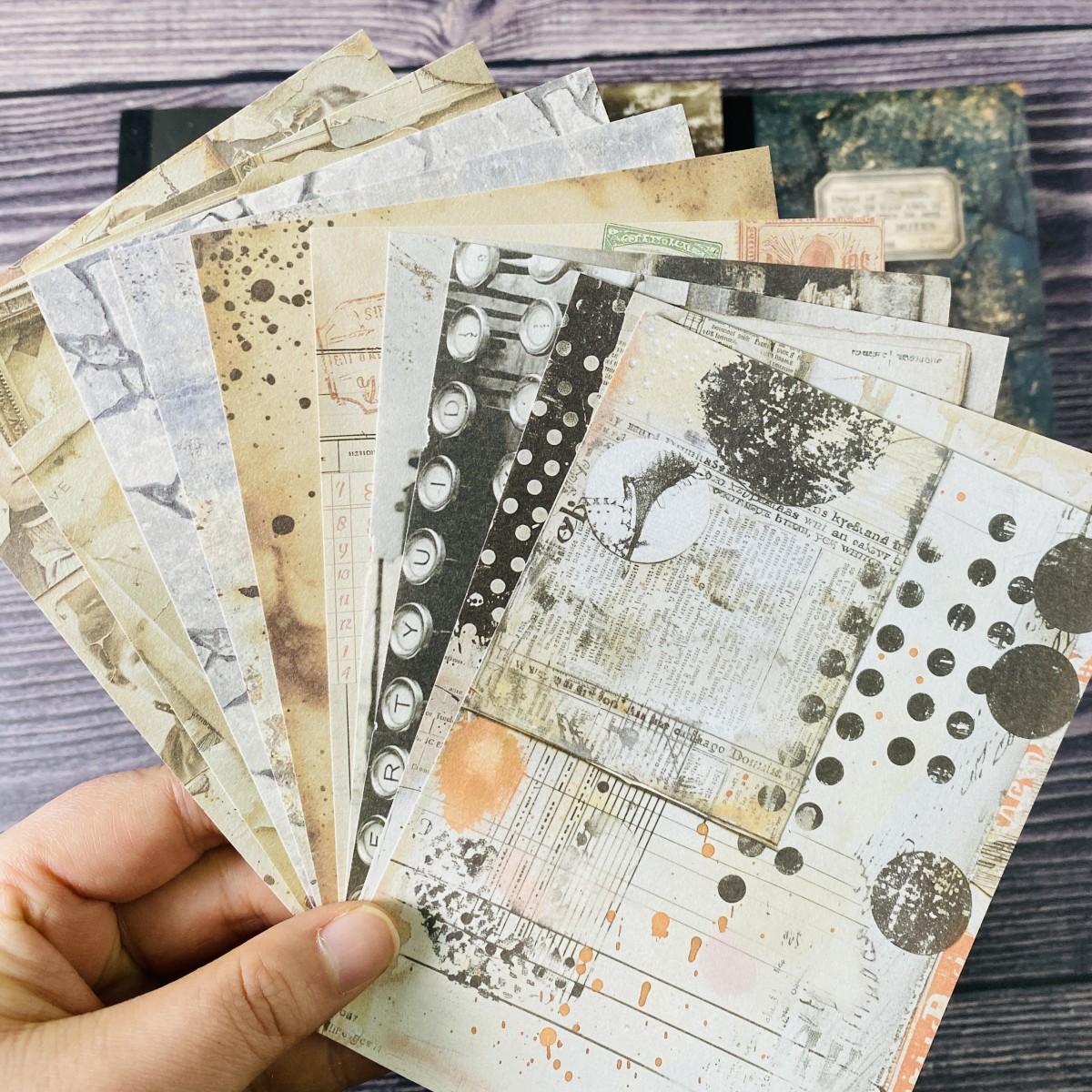 100sheets Vintage Scrapbook Pa - Ink Blotter Paper บทวิจารณ์และราคา