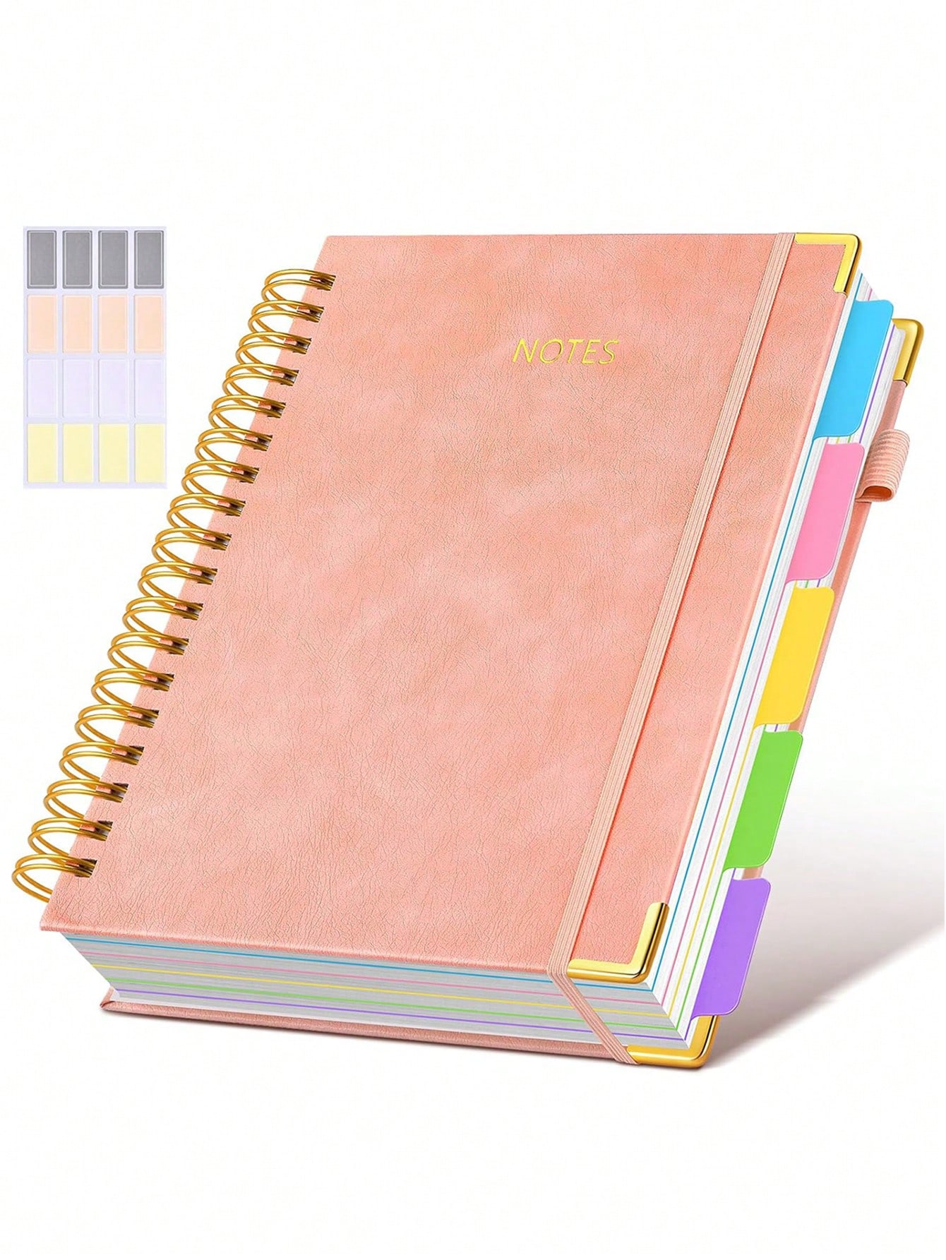 1PC Hardcover Spiral Notebook  - Tab Divider A4 บทวิจารณ์และราคา