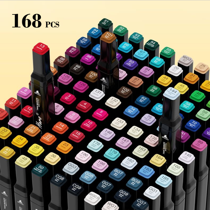 168 Colors Double-Ended Marker - Correction Pen Fine บทวิจารณ์และราคา