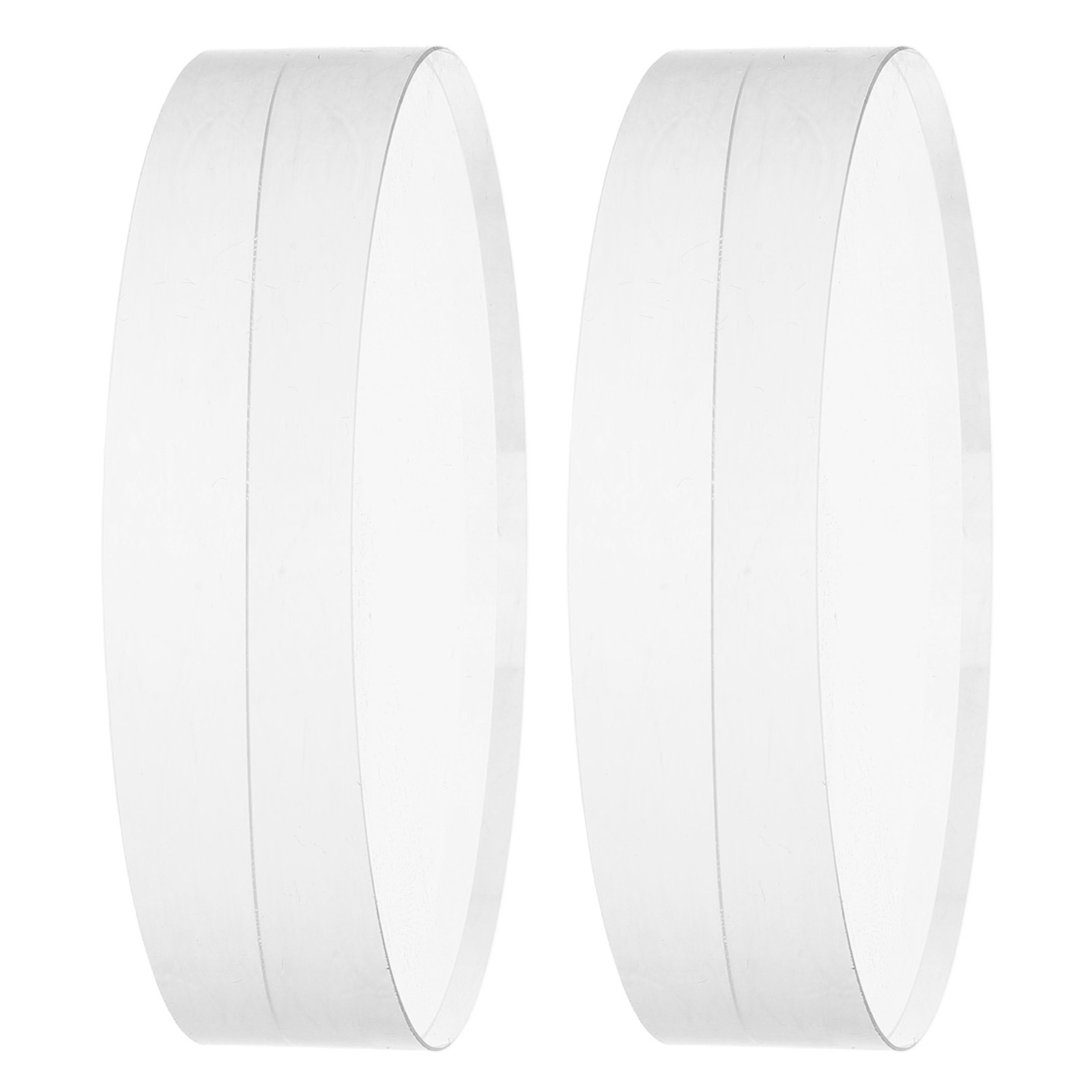 2Pcs Clear Round Crystal Glass - Book Weight Glass บทวิจารณ์และราคา