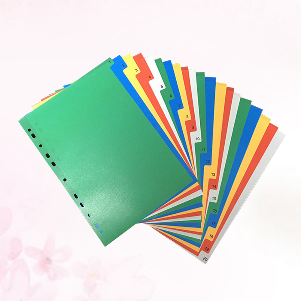 40Pcs Multi Color Index Page D - Tab Divider A4 บทวิจารณ์และราคา