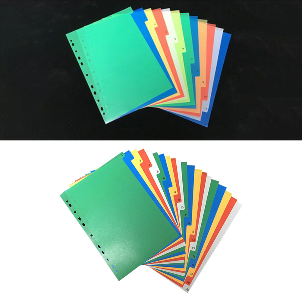 40Pcs Multi Color Index Page D - Tab Divider A4 บทวิจารณ์และราคา