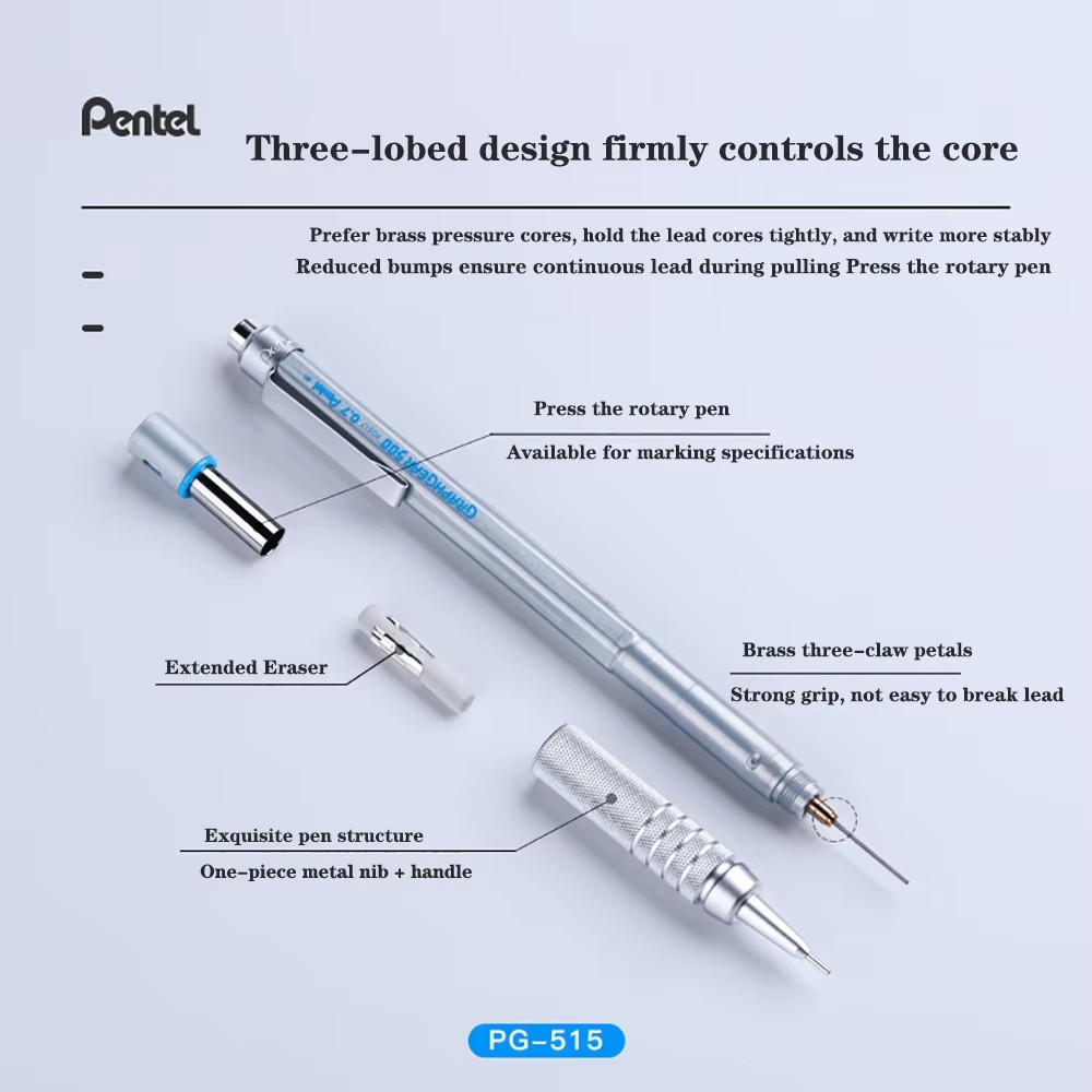 1pc Pentel Graphgear 500 Draft - Mechanical Pencil 0.3 บทวิจารณ์และราคา