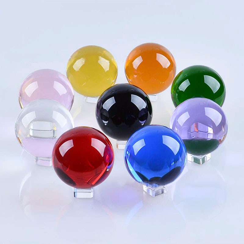 100mm Colors Crystal Ball Phot - Book Weight Glass บทวิจารณ์และราคา